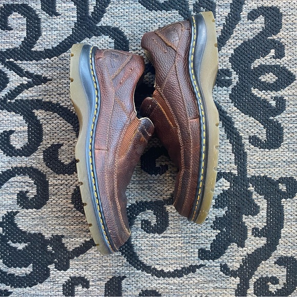 Dr. Martens Brown Leather Loafers Slip on men’s size 9 main image 4